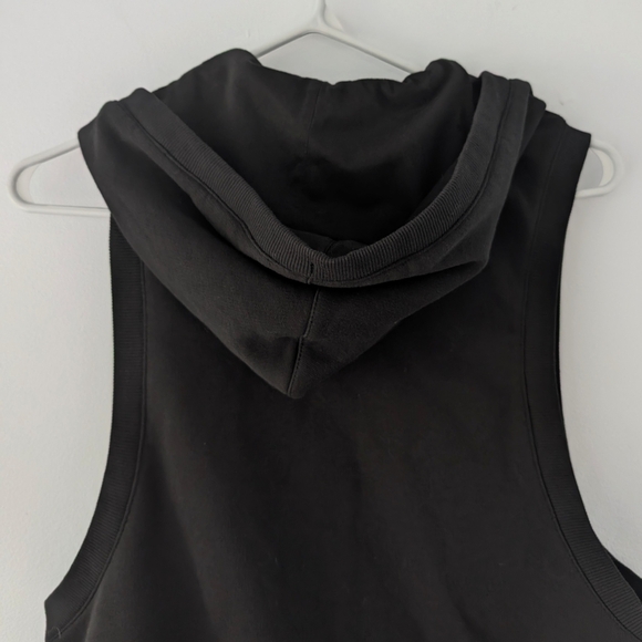 NWT Calvin Klein Women's Black Sleeveless Hoodie In Size M - Picture 10 of 10